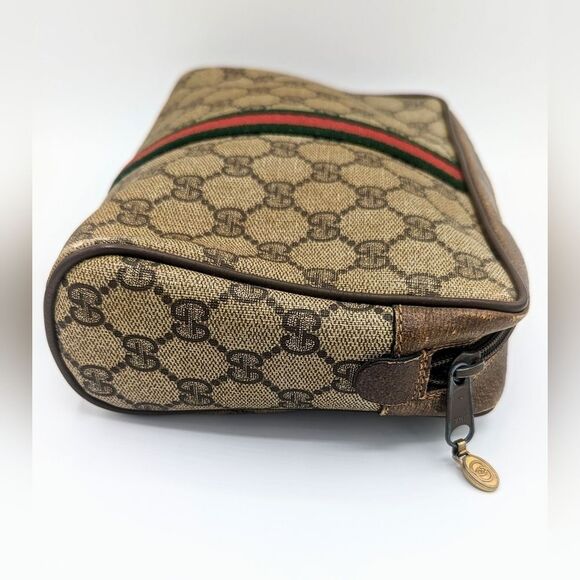 Gucci GG Canvas Web Sherry Line Clutch Bag - Picture 14 of 14